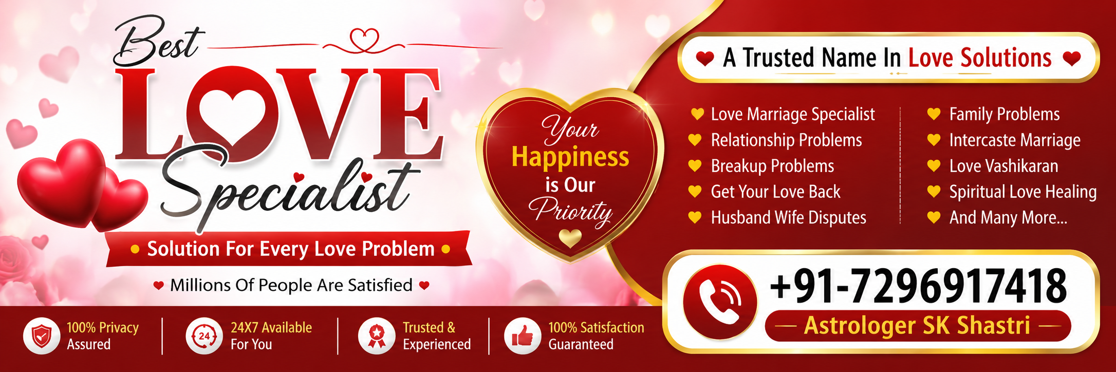 SK Shastri Ji - Renowned Astrologer and Love Problem Specialist